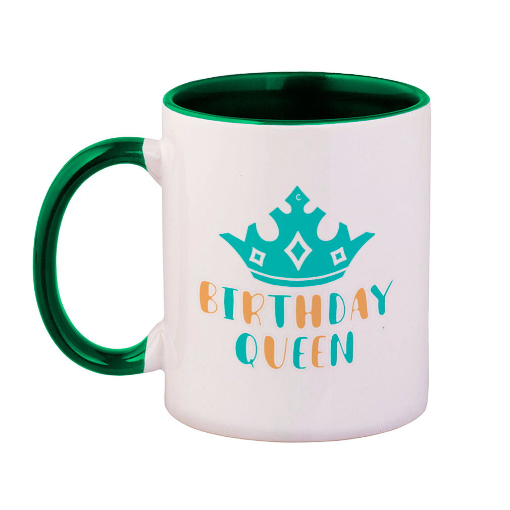 Ceramic Colorful Coffee Mug 11 Ounces Birthday Queen Crown Tea Cup Birthday - Picture 6 of 8