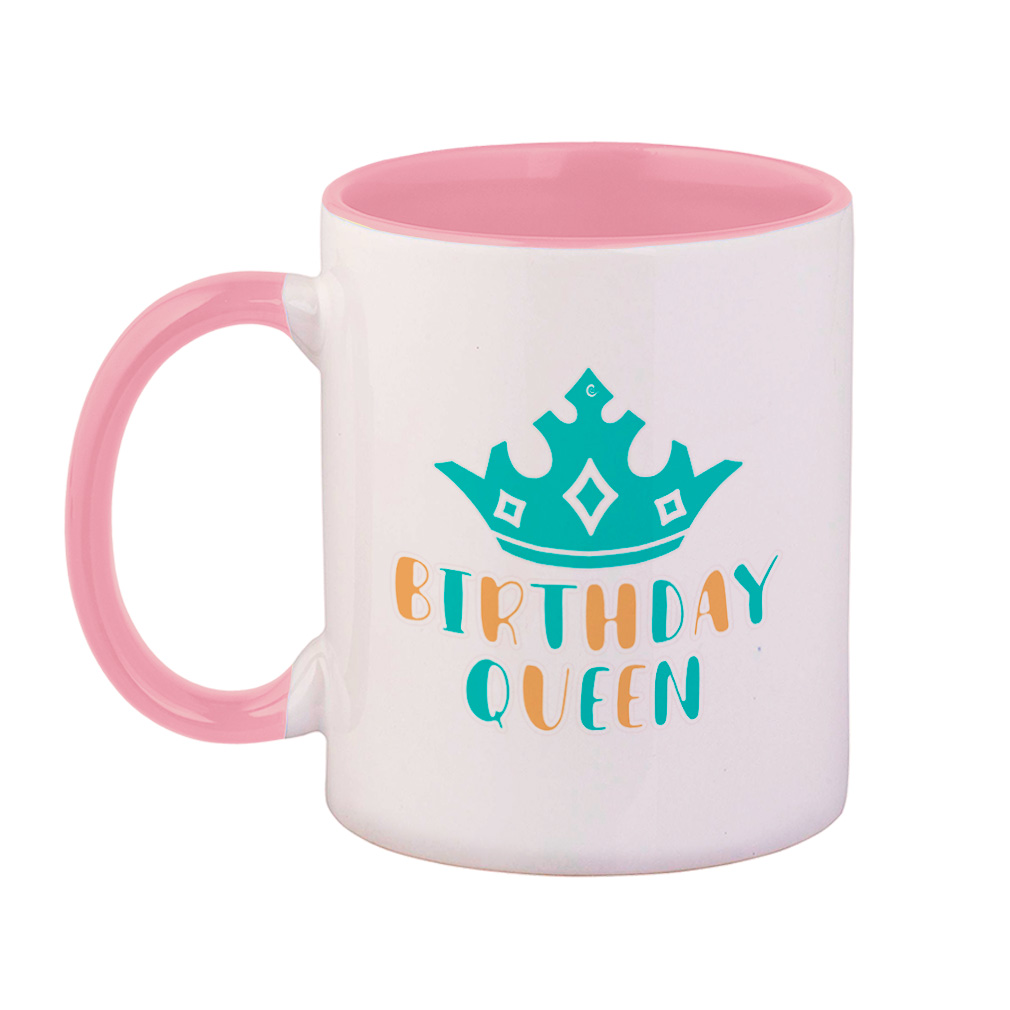 Ceramic Colorful Coffee Mug 11 Ounces Birthday Queen Crown Tea Cup Birthday - Picture 7 of 8
