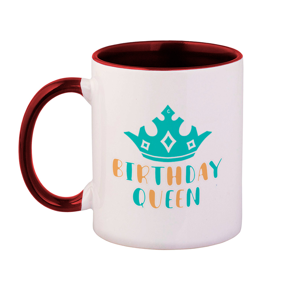 Ceramic Colorful Coffee Mug 11 Ounces Birthday Queen Crown Tea Cup Birthday - Picture 8 of 8